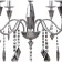 Suspended chandelier GRACE 6XE14 40W, size 66x66x85-171 cm, chromium color
