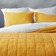 Bedspread with pillowcases "software", size 160x220 cm, yellow color