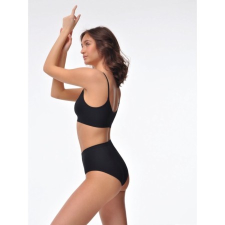 Female top on thin straps in the rubber Mirey Top V-Cutout Spala Stretta, size 44-46, black color-6