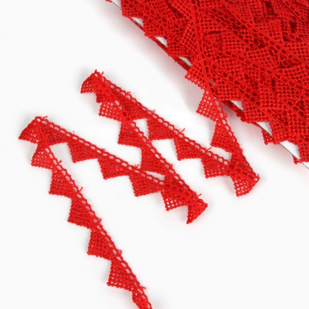 Braid "corners" red, 1.3 cm wide, 50 m each-1