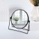 The mirror of the desktop “circle”, bilateral, with an increase, D mirror surface 16 cm, black color