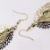 Hanging earrings "Angel's Wings", color mix, 9 cm