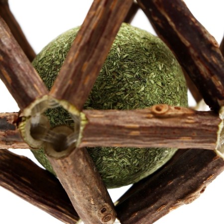 Double ball for cats made of pressed cat mint and Matatabi, 6-6.5 cm-3