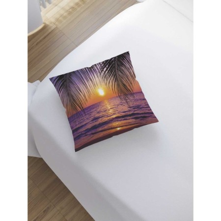Pillowess decorative "Sunset under the palm tree", on a zipper, size 45x45 cm-1