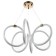 Bayerlux “Desy” LED 128W gold 54x54x23-120 cm