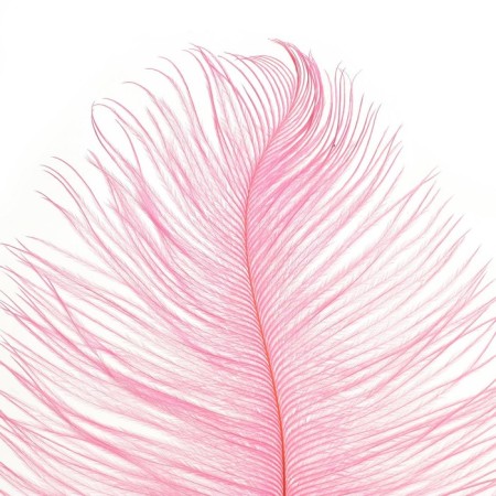Feather for decor, size: 25-30 cm, pink color-6