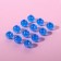Beads are sewing, with holography, d = 8 mm, 50 g, blue color
