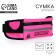 Female belt for running, on a zipper, pink color