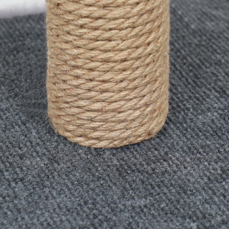 Animal house corner, jute, 35 x 35 x 64 cm, gray-5