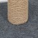 Animal house corner, jute, 35 x 35 x 64 cm, gray