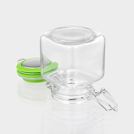Glass jar for spices with Bugel Castle "Prima", 100 ml, 7.5 × 5 × 8 cm, color mix-7