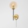 Sconces Citilux "Lauren" CL146413, 15x36 cm, 1x40W, E14, brown color