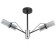 Economic Service chandelier 31101/3 3x40W E14, chrome/black, 66x66x32 cm