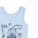 Set for a boy (T -shirt, panties), blue/Summer color, height 98 cm