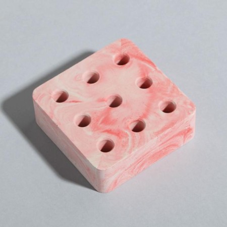 Organizer for stationery concrete "Pink Dream", 8 x 8 x 3 cm-3