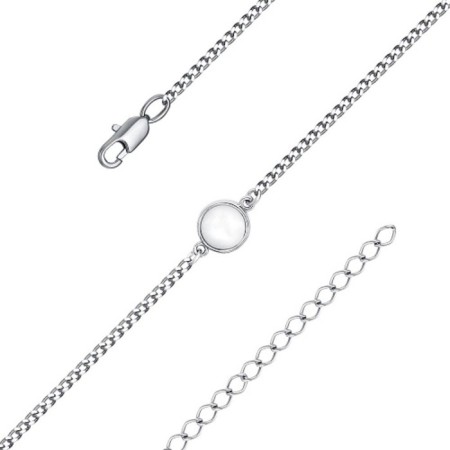 Bracelet "Marmotr" Tenderness, Street, White Color, 17 size