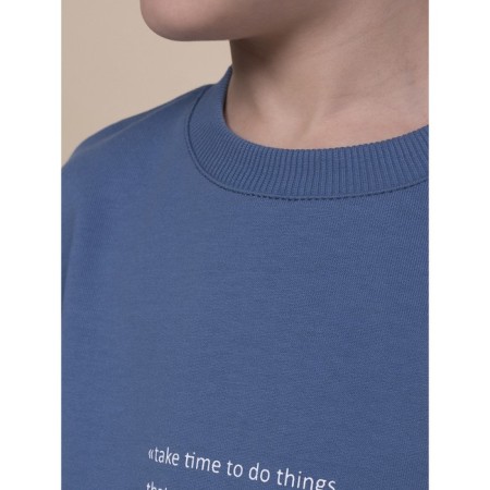 Sweatshirt for boys, height 146 cm, jeans color-4