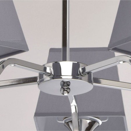 Ceiling chandelier "Conrad" 5x60W E27 Chrome 60x60x40cm-6