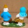 Souvenir "A man with a woman on stumps", 16 × 7 × 14.5 cm, Kargopol toy, mix