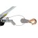 Manual winch Kraft KT705011, with a double ratchet mechanism, 2.5 t, 3.3 m, 2 hooks