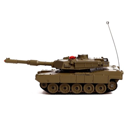 Tank battle T34 VS M1A2, on the radio control, 2 tanks, light and sound-2
