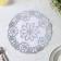 A set of openwork shade “Flowers”, D = 30 cm, 4 pcs, PVC, silver color