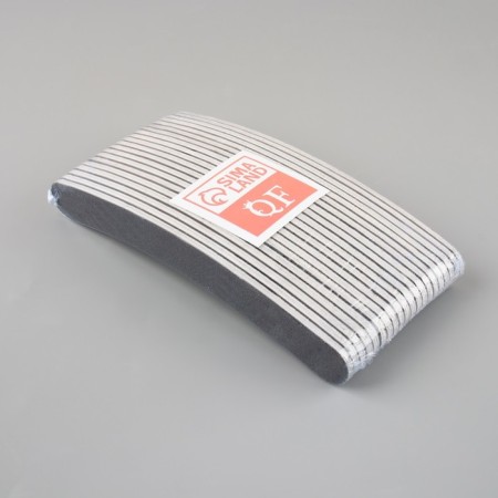 File - emery, abrasiveness 80/100, 18 cm, packing 20 pcs, black color-3