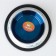 A bowl with a non-slip base decorative color, 230 ml, white and blue