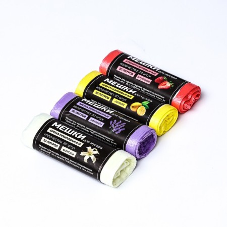 Garbage bags in the roll flavored "Upakland" 30 l, vanilla PND, thickness 7 μm, 20 pcs-2