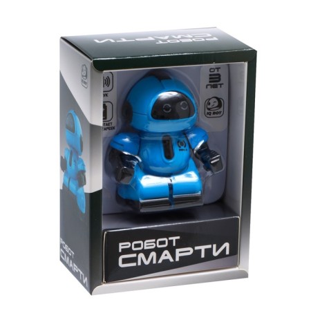 Robot radio -controlled "minibot", light effects, blue color-4