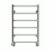 Terminus water heated towel rail "Standard" P6, 400x600 mm, lower connection, chromium