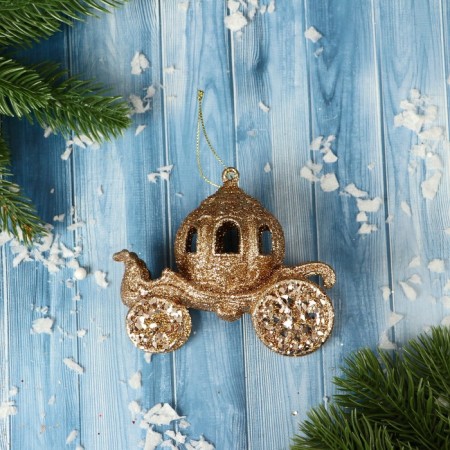 Decoration Christmas tree "BiTter" 10x8.5 cm, gold