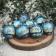 Set of balls plastic D-6 cm, 8 pcs "Zavodi" blue