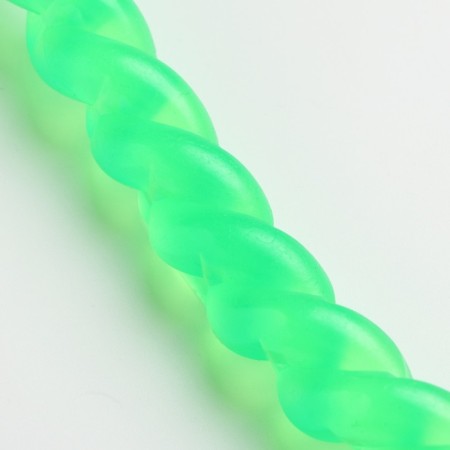 Toy "braid" large, 29 cm, rubber, green-3