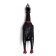 The squeak of "thoughtful chicken" for dogs, 28 cm, black
