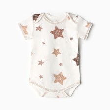 Боди Bloom Baby Звездочки с кор. рукавом, р. 68 см, молочный
