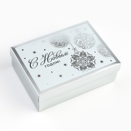 Folding box "Christmas balls", 21 x 15 x 7 cm, new year-1