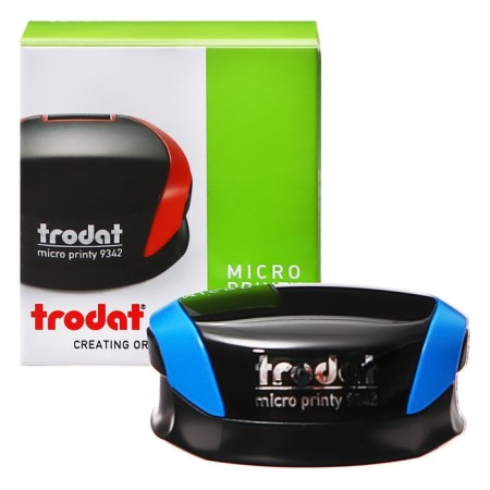 Pocket -pocket Trodat Micro Printy 9342, diameter 42 mm, blue case
