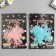 Plastic sticker phosphorus "unicorns" set of 4pcs mix 17x12 cm