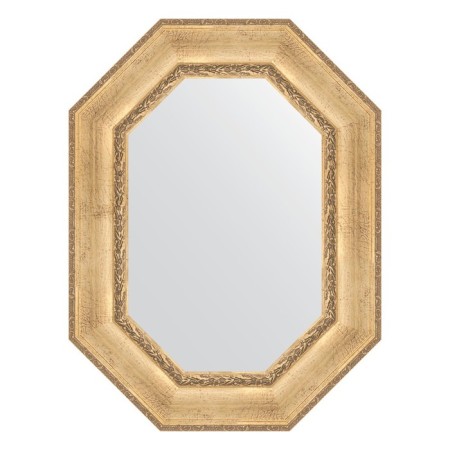 Mirror in a baguette frame, aged silver with an ornament 120 mm, 62x82 cm