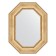 Mirror in a baguette frame, aged silver with an ornament 120 mm, 62x82 cm
