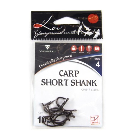 The hook KOI Carp Short Shank, size 4 Ints, BN color, carp, 10 pcs.-3