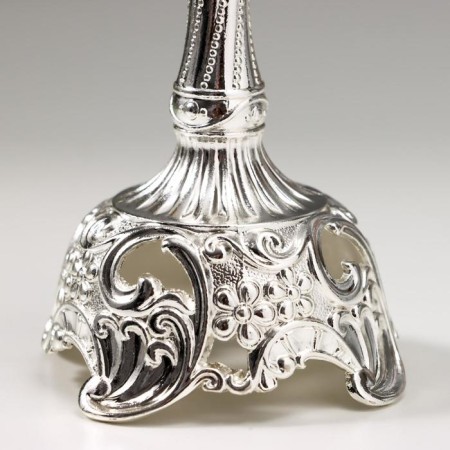 Summary Metal for 1 candle "Vine vine" silver 18.5x6x6 cm-4