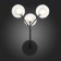 Sconces st. SL376.401.03. Demele. 3x2 W, G4 LED, 15x20 cm, black color