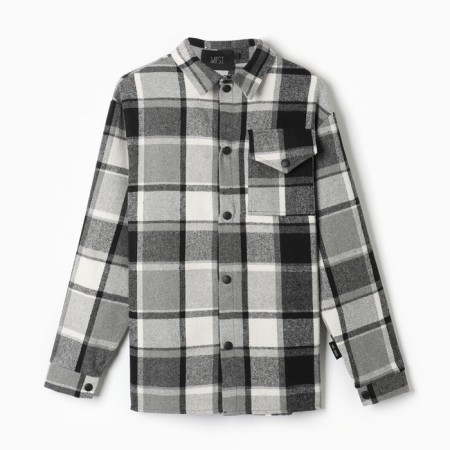 Male shirt in the MIST cage, size 50, black/white-6