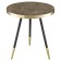 Hedda coffee table, 550 × 550 × 590 mm, black / matte gold color