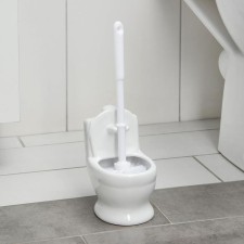 Blash for the toilet with the stand “Classic”, 10 × 14 × 32 cm, white color
