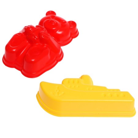 Sand set: shovel 20cm, rake, watering can, 2 mix-2