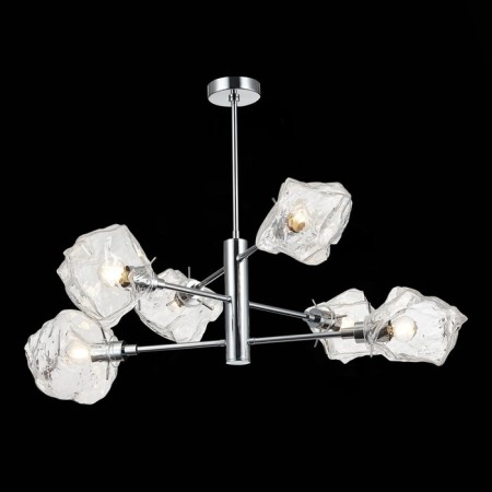 Ceiling Ceiling ST LUCE. SL1175.102.06. Portici. 6x40 watts, E14, 85x85x56 cm, chromium color-1