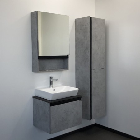 Mirror Comfort Comforty Edinburge 60 for the bathroom, color Bright concrete-3